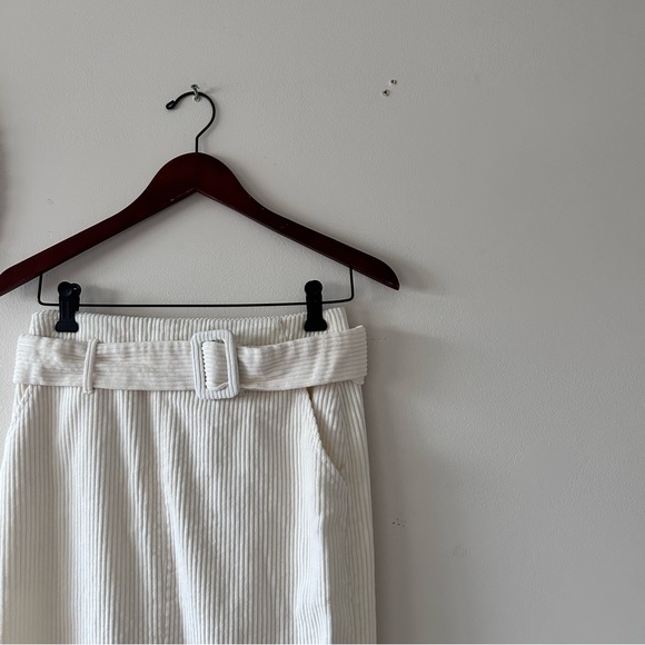 F21 | Corduroy Cream Coloured Midi Skirt - Picture 3 of 3